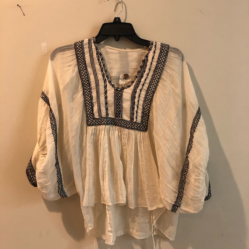 Embroidered top